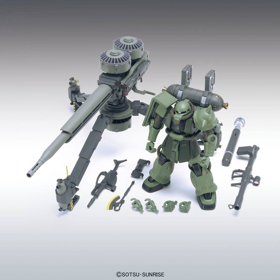 HGGT 1/144 MS-06 ZAKU II + BIG GUN SET [Thunderbolt Ver.]: Just