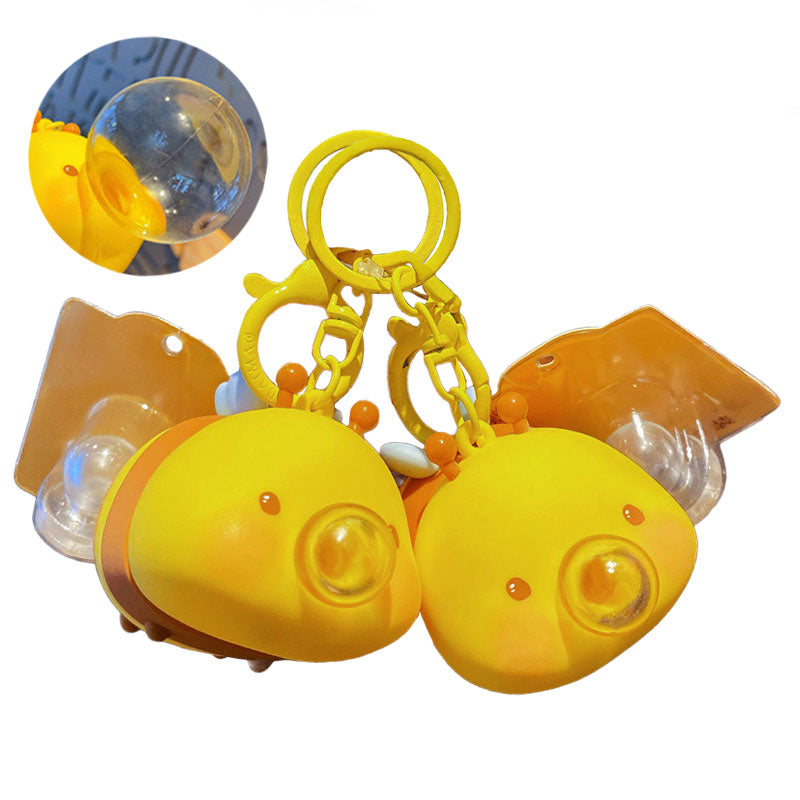 Bee ストレス解消 キーチャーム キーホルダー キーリング キーチェーン