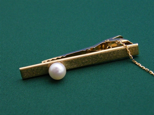 宝石【その他】K18・パール ネクタイピン －静岡県浜松市の時計