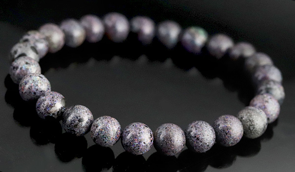 一点もの】素通しブレス（オーストラリア産ブラックマトリックス