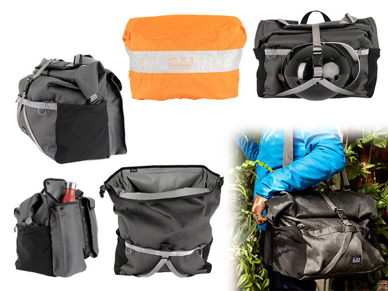 CYCLETECH-IKD : BROMPTON (Borough) Roll Top Bag 28L Dark Grey