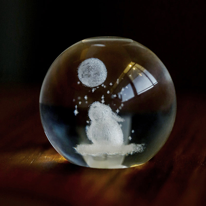 IwaiLoft 水晶 ウサギさん 可愛い 兎 置物 蓋置 クリスタルラビットの