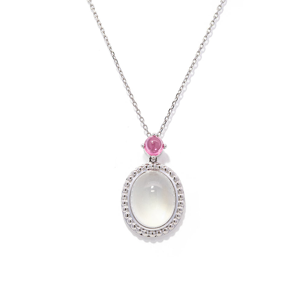 PTブルームーンストーンネックレス 5848-MSPT – iwaiwa jewellery