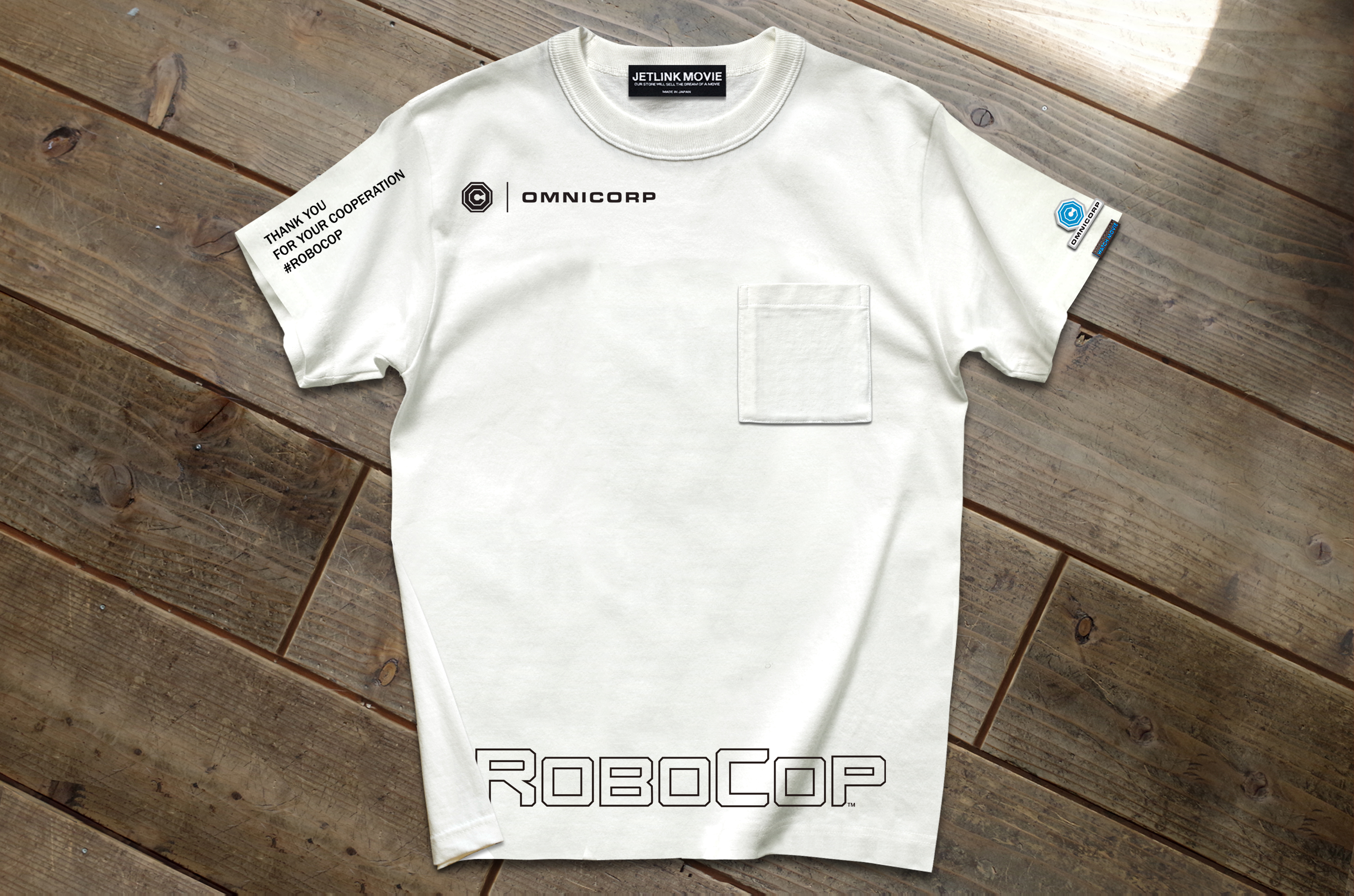 映画ロボコップROBOCOPオムニ社ポケットTシャツ｜JETLINK