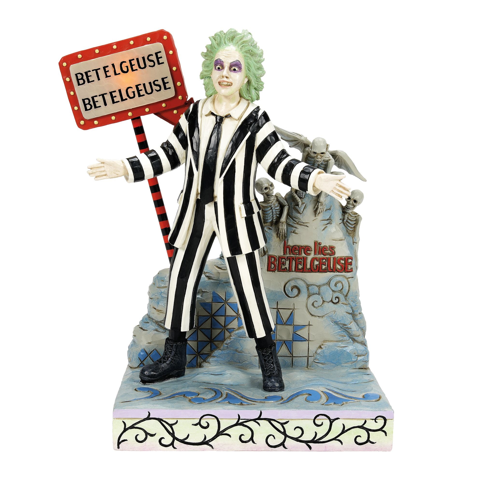 Beetlejuice LED Sign & Gravest – Jim Shore
