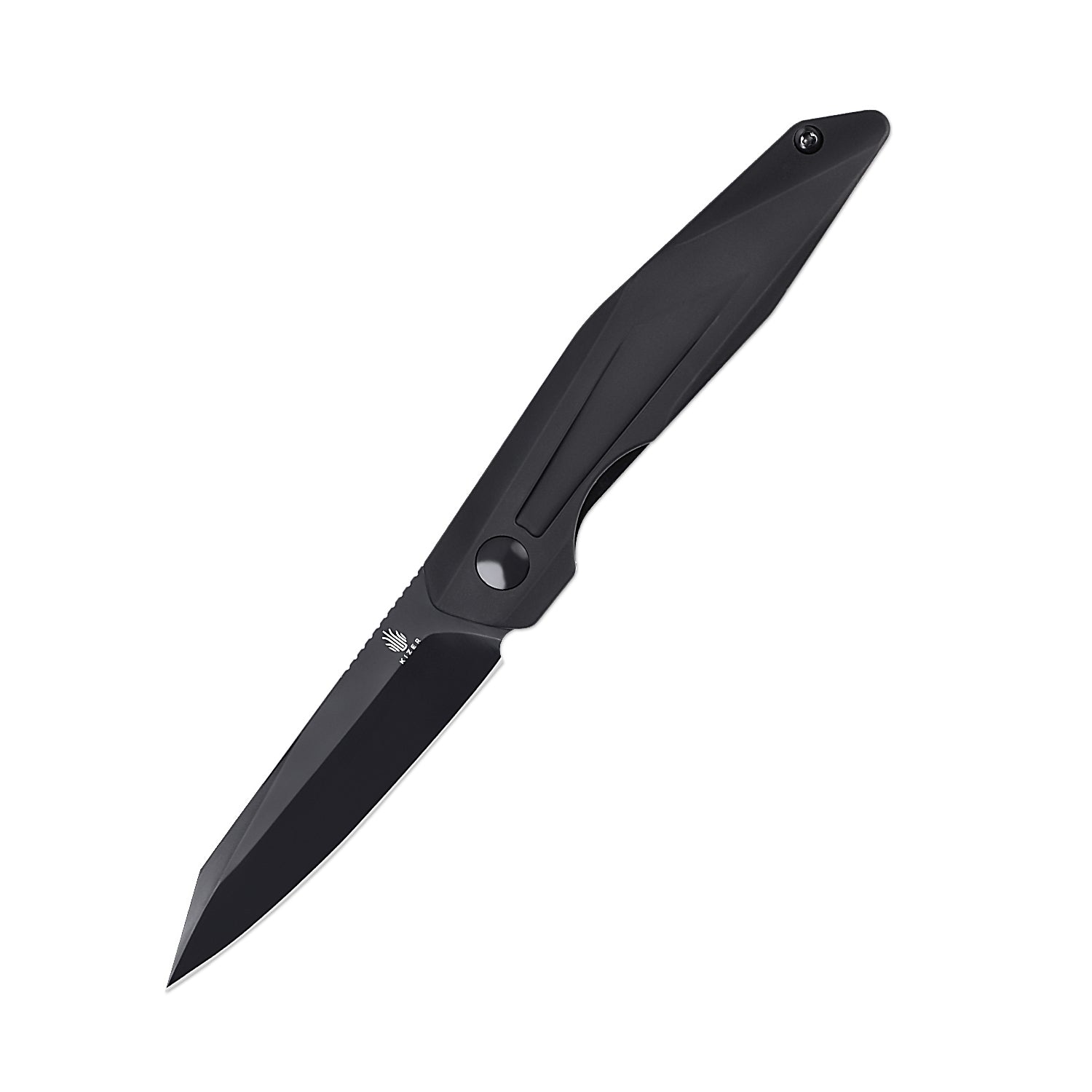Spot Liner Lock 2.91inches Knife Black Aluminium Handle V3620C2-Kizer