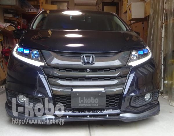 オデッセイRCヘッドライト加工5 シーケンシャルウインカー