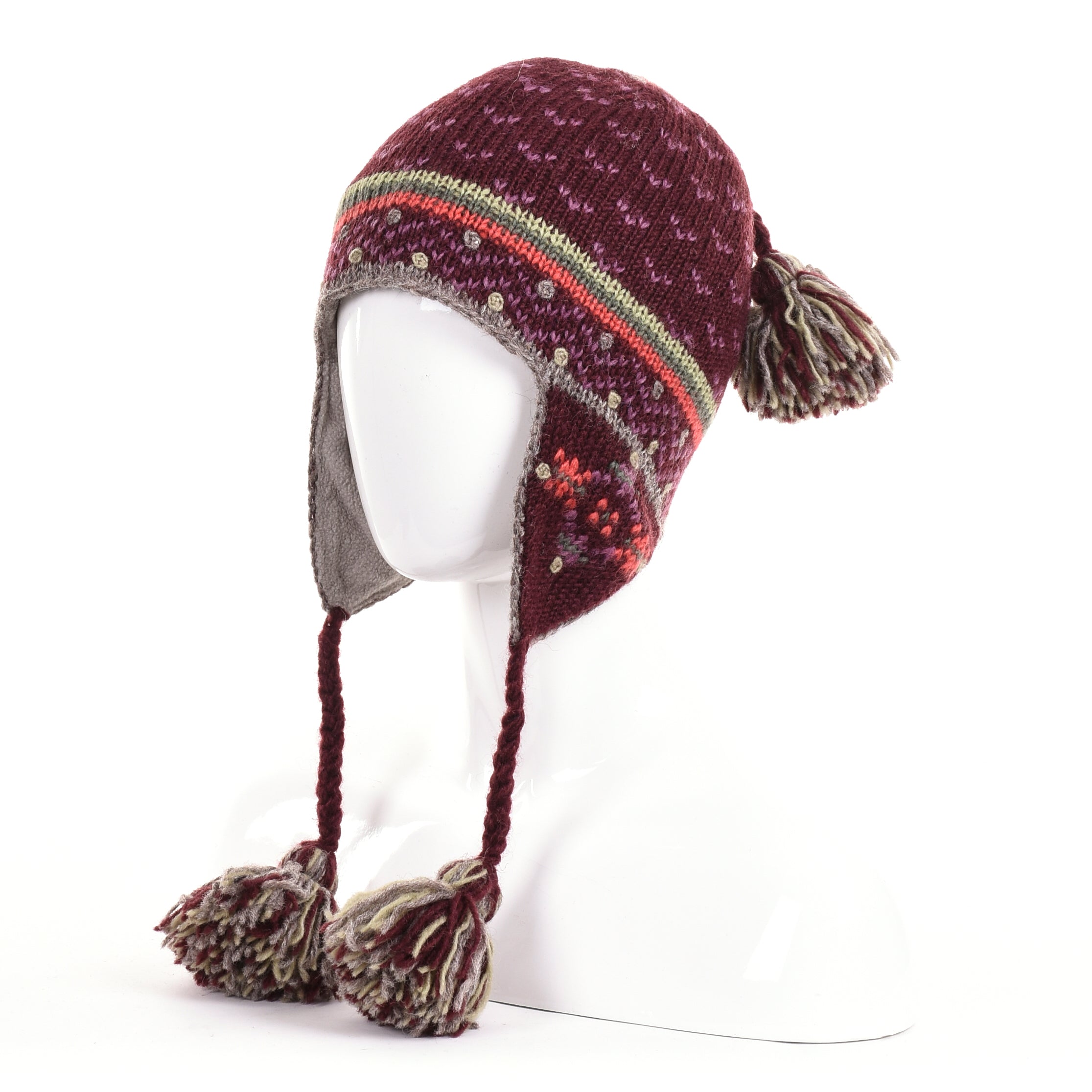 Helsinki Earflap Hat – Fleece-Lined, Nordic Design, 100% Wool