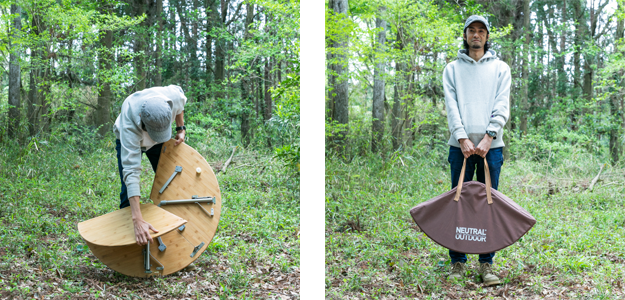 NEUTRAL OUTDOOR｜Bamboo Round Table
