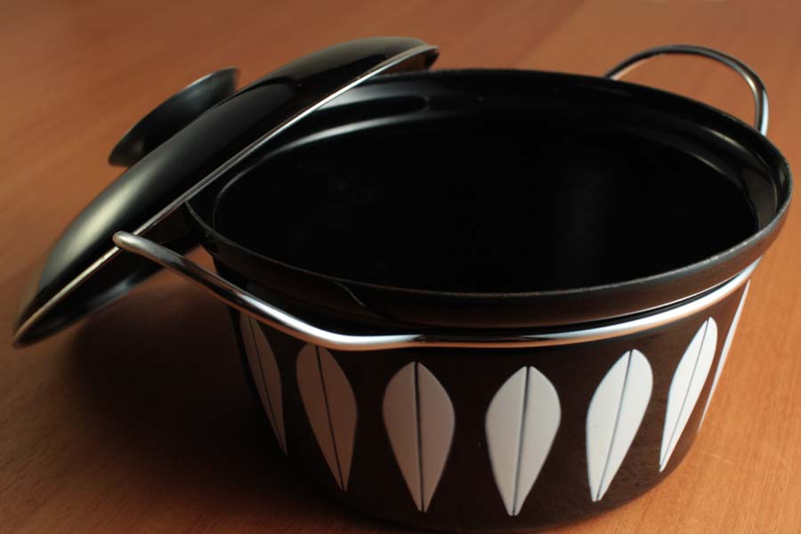 キャサリンホルム ロータス 黒 両手鍋 / Catherineholm Lotus Black Pot #1