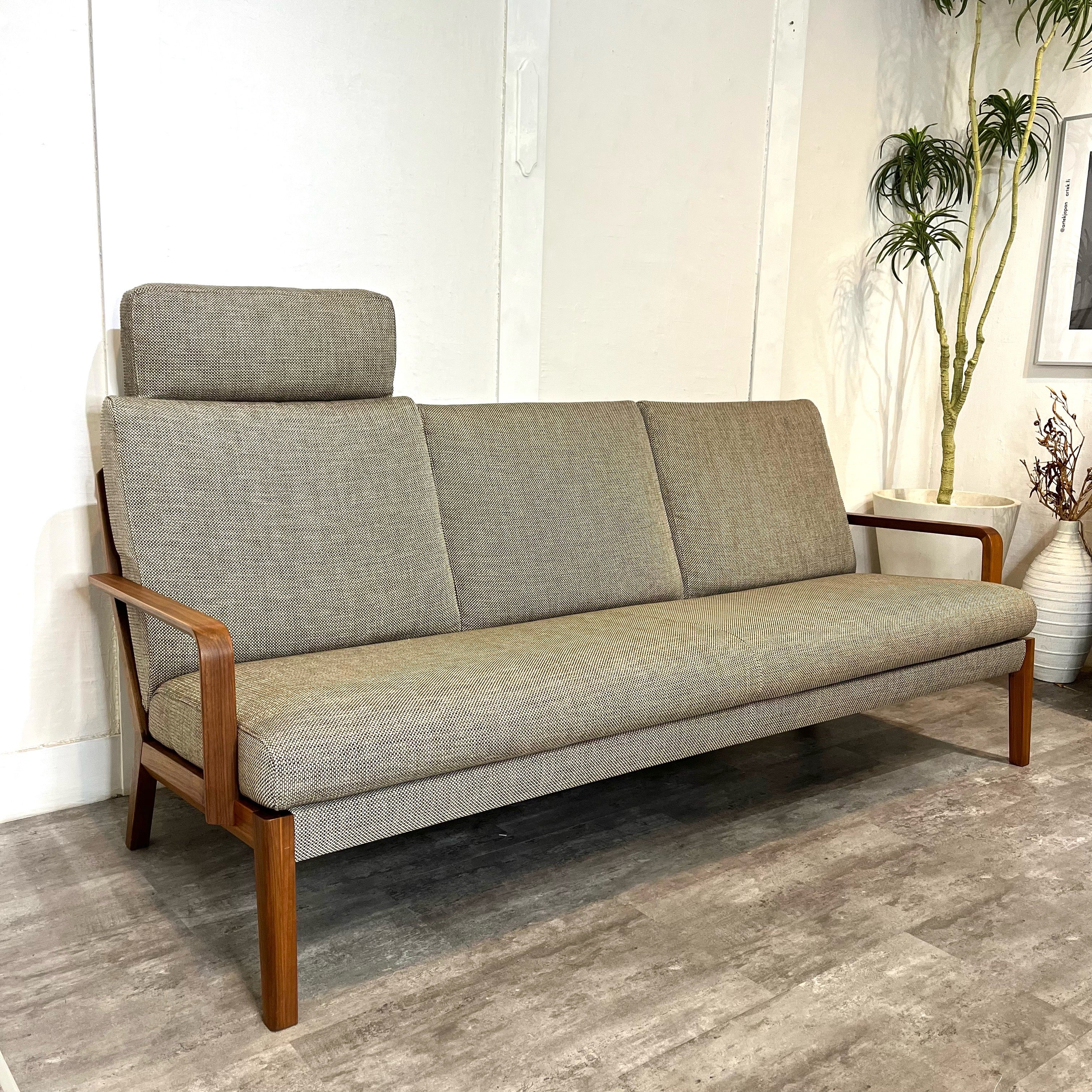 カリモク家具 karimoku WUモデル 3人掛けソファ WU4503 ヘッドレスト