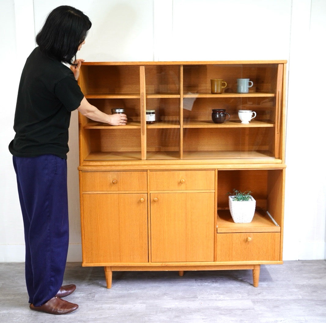 モモナチュラル / MOMO NATURAL VENT カップボード 食器棚 中古