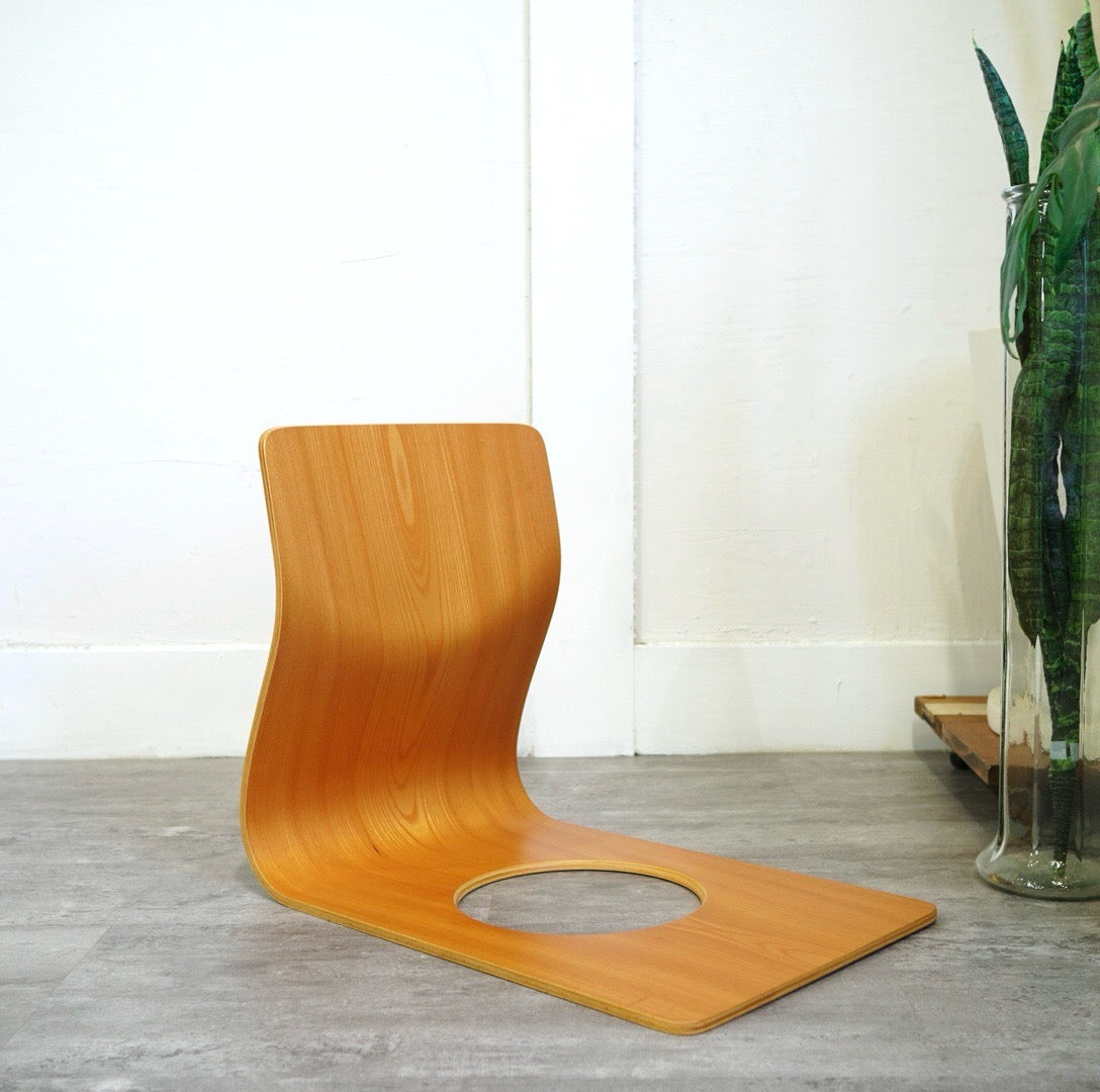 Tendo 天童木工 座椅子 座布団 ケヤキ 藤森健次 曲げ木 二脚 和室