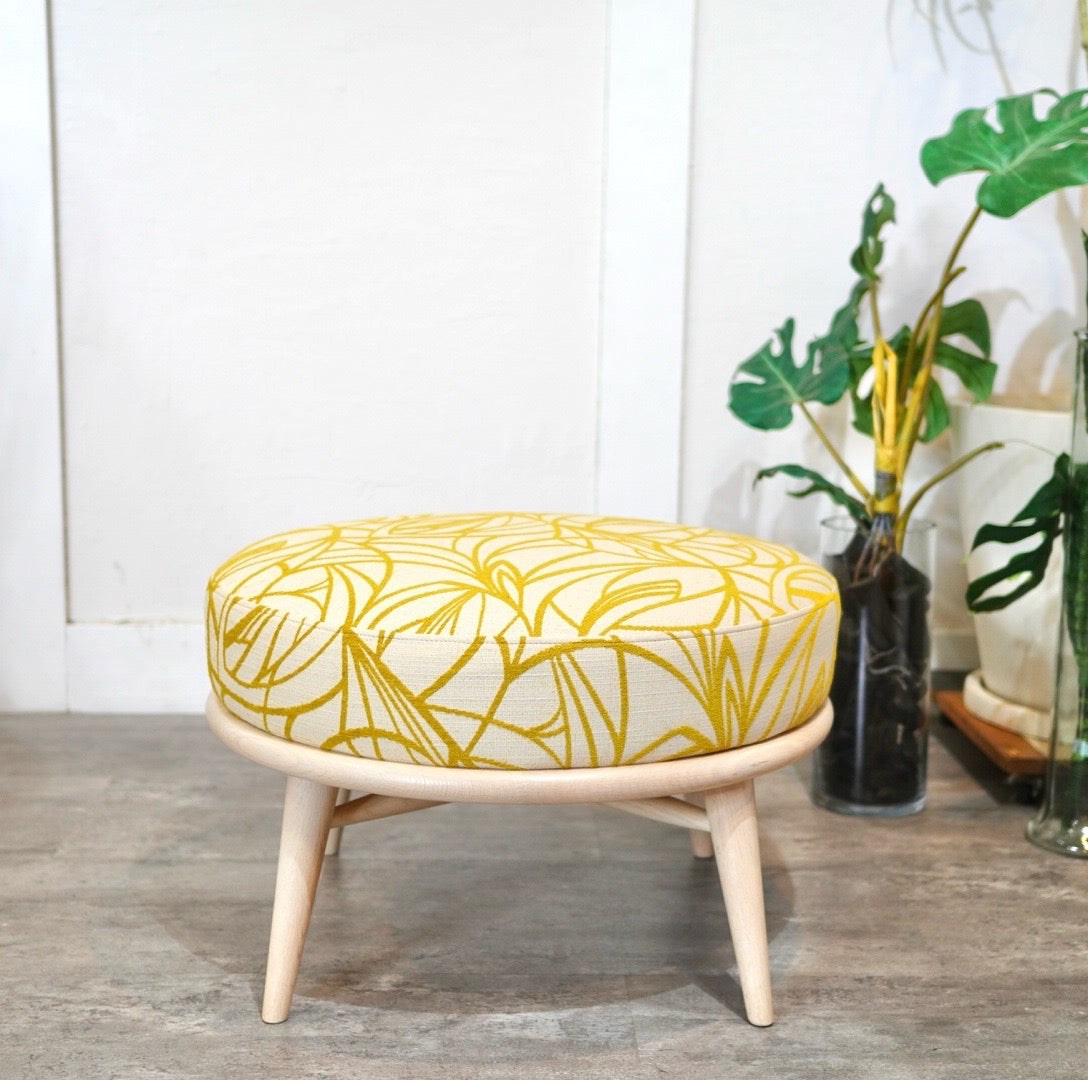 柏木工 / KASHIWA シビル / CIVIL スツール オットマン 中古 ブルー