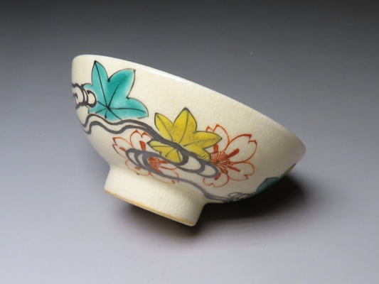 3代高橋道八作 雲錦盃 菅沼清峯堂 古美術 酒器酒呑徳利ぐい呑み