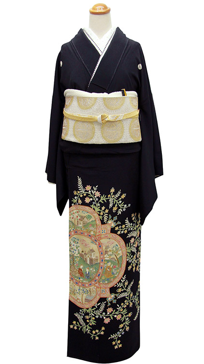 大彦二代目野口真造作黒留袖＜それいゆ＞着物レンタル