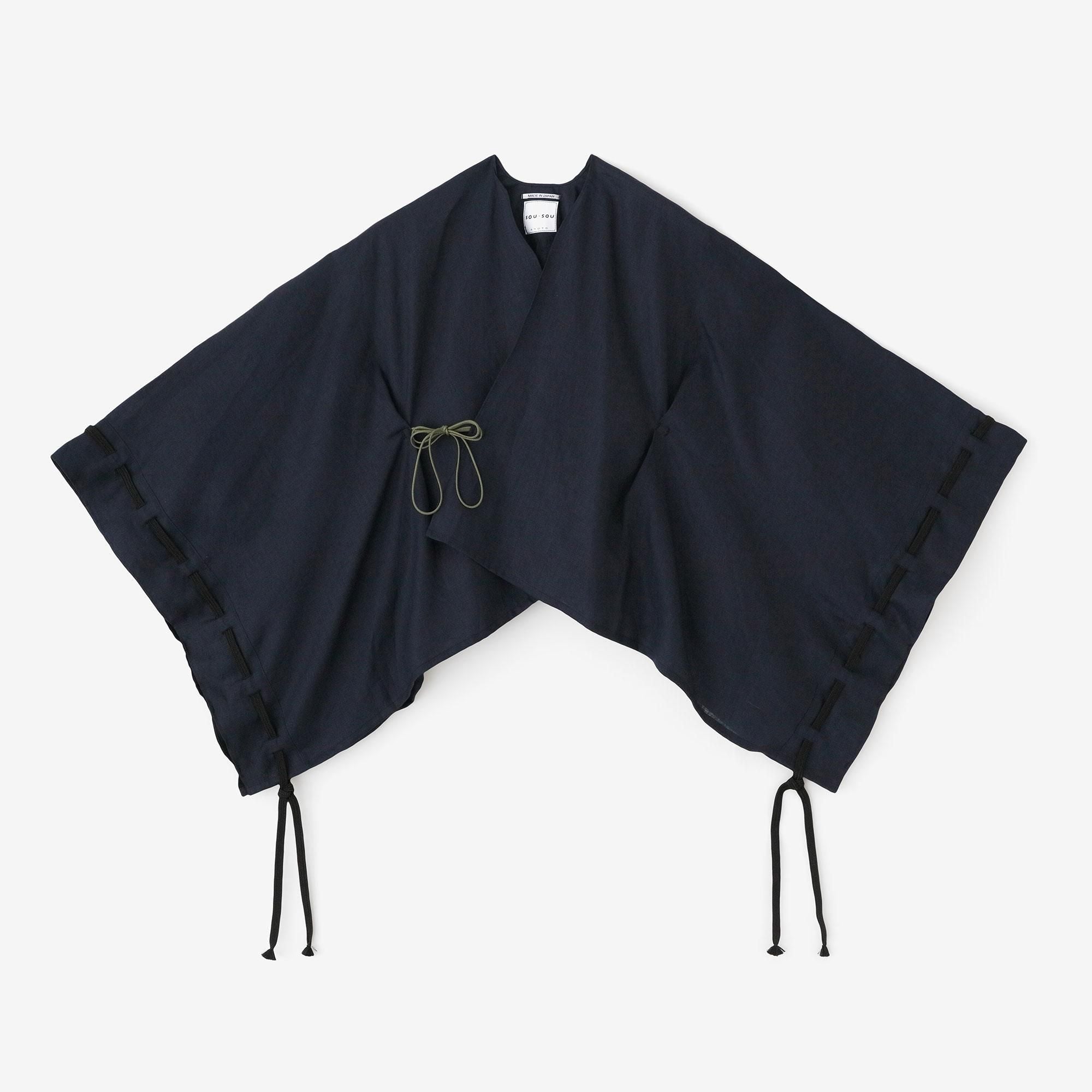 3月3日頃発送予定】麻 きさらぎ 袖括り（そでくくり）／留紺（とめ