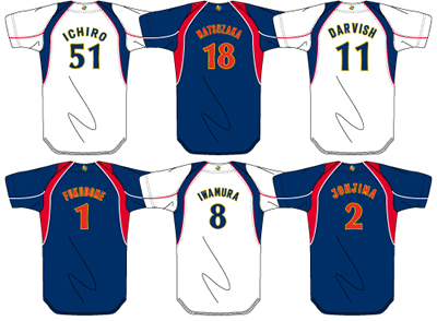 2009 WBC日本代表オーセンティックユニフォーム（イチロー・松坂
