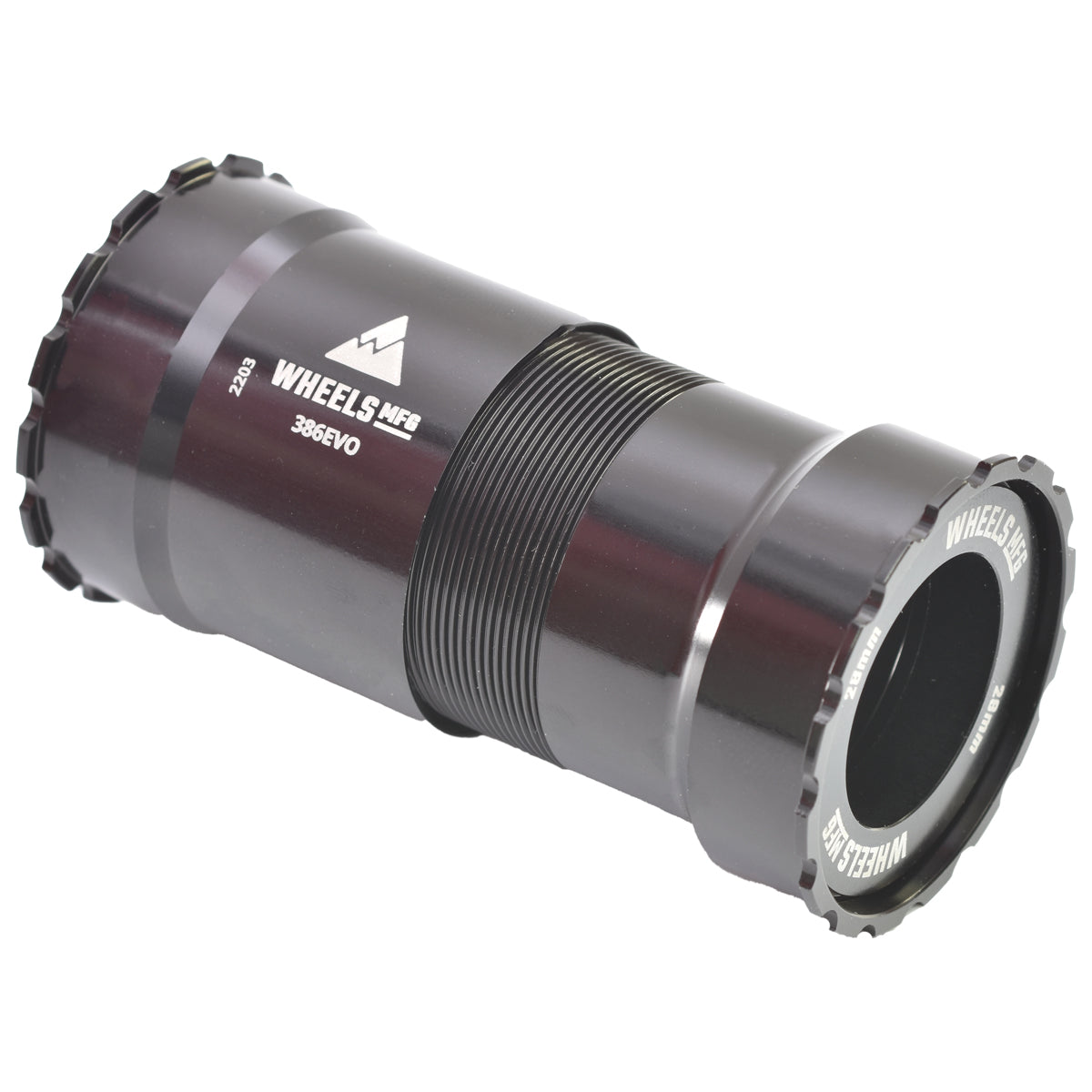 386EVO ABEC-3 BB for 28/30mm (PRAXIS) Cranks - Black - Wheels Mfg