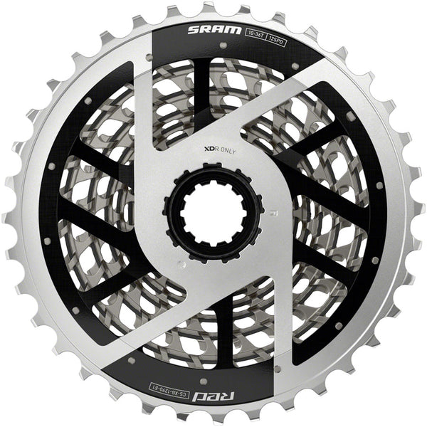 SRAM RED XG-1290 Cassette - 12-Speed, 10-36t, For XDR Driver Body