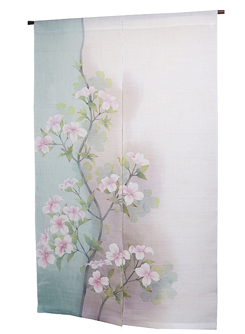 京都 遊彩】和風 のれん・タペストリー・麻生地 / のれん/ 麻のれん