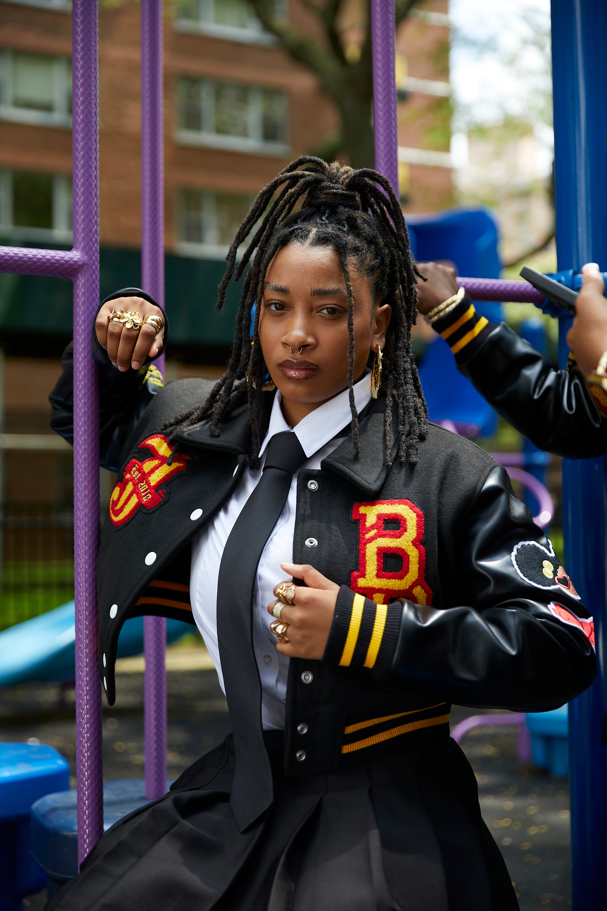 FINAL DROP: JBG Anniversary Cropped Varsity Jacket – 4LG