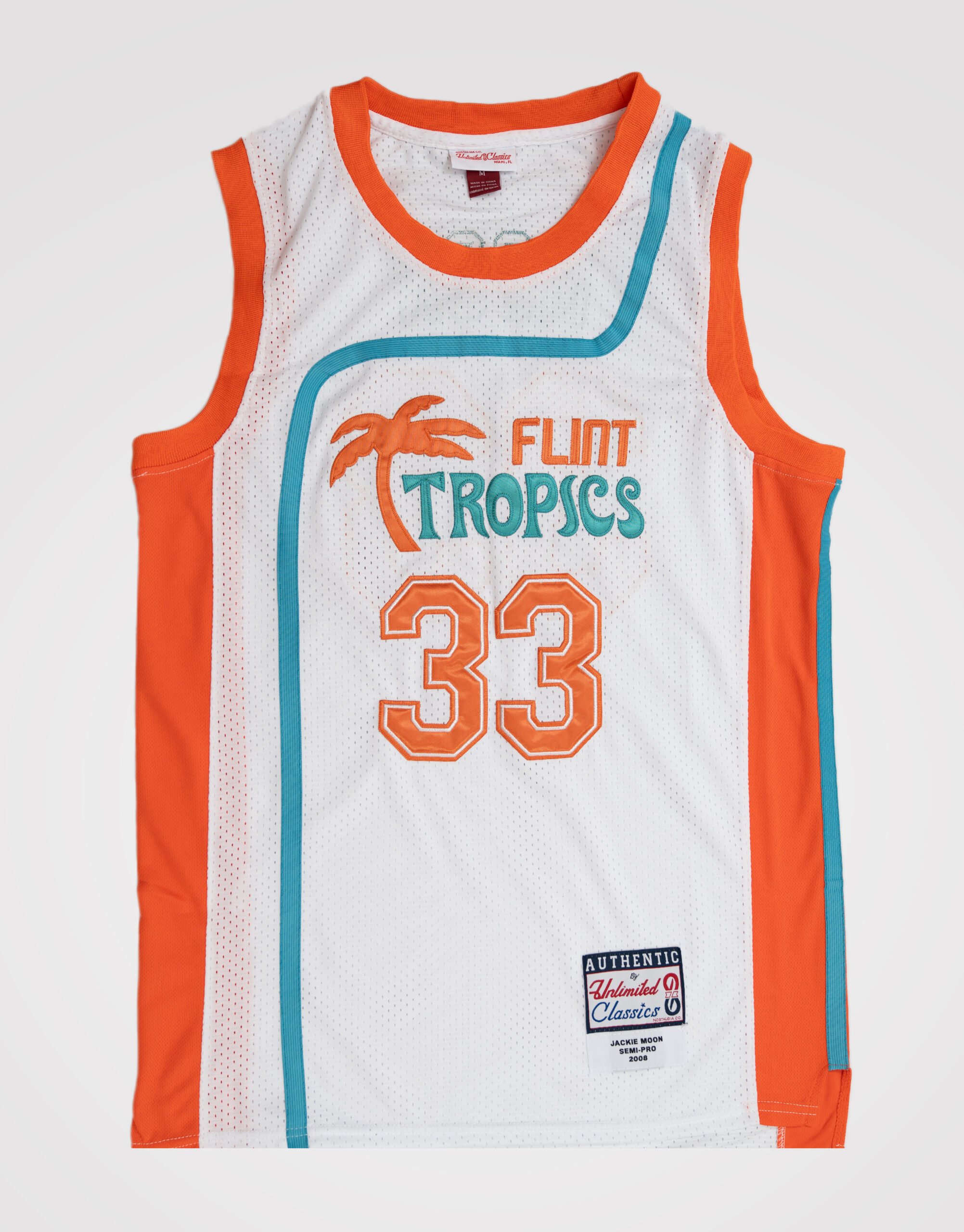 Jackie Moon #33 Semi-Pro Flint Tropics Jersey - 99Jersey | Where