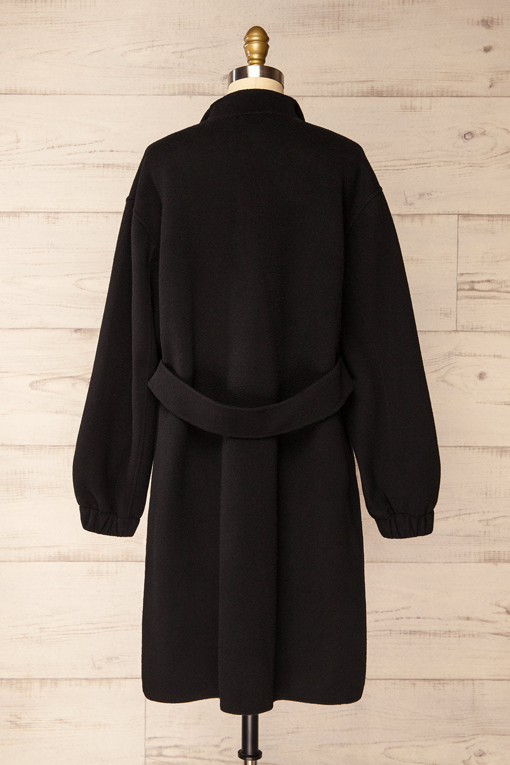 Souzie Black Oversized Wool Coat by Soia & Kyo | La petite garçonne