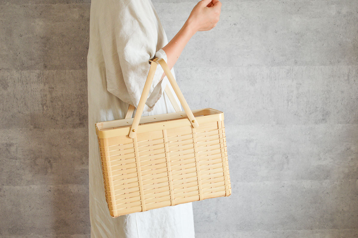 白竹の手つきかご 収納や買い物に – 市川籠店 | 1basketry