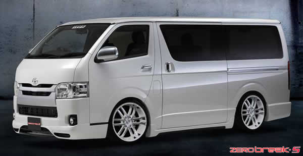 ハイエース用 アクト ゼロブレイクS(ホワイトポリッシュ) 17インチ