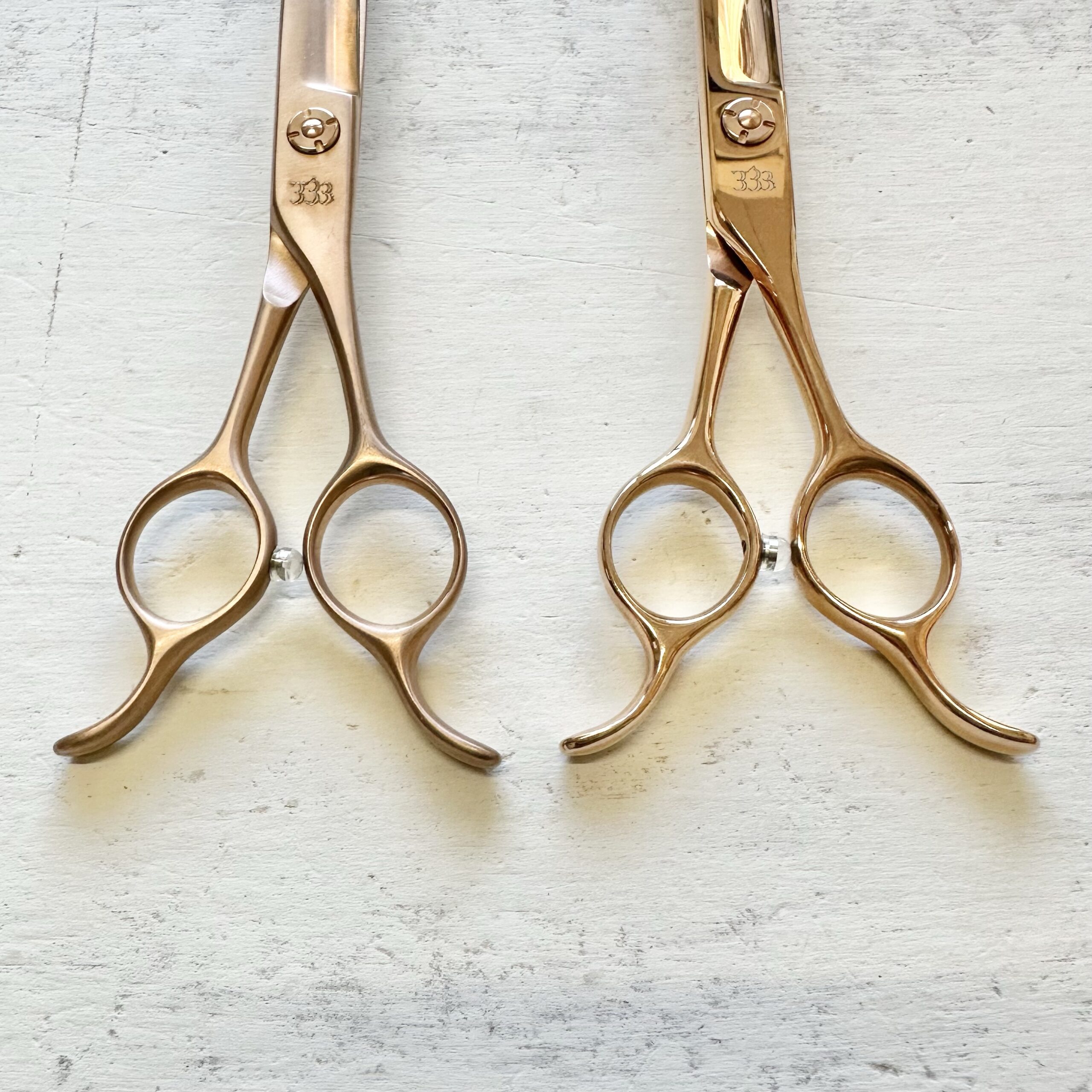 使うたびにときめく ピンクゴールドのカーブシザー 6.5インチ | 333