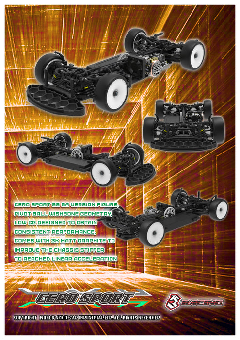 KIT-CERO SPORT 64 Structure Matt Graphite — 3Racing Shop