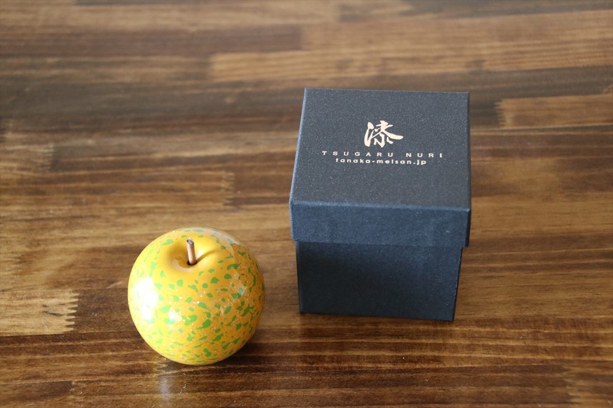 りんごオブジェ】きいろ | 津軽塗たなか オンラインストア