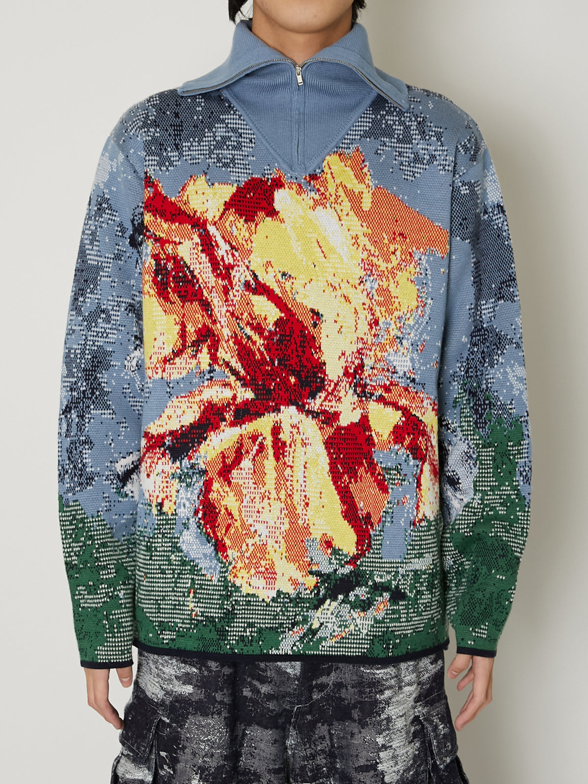 JACQUARD ZIP UP KNIT – TAAKK