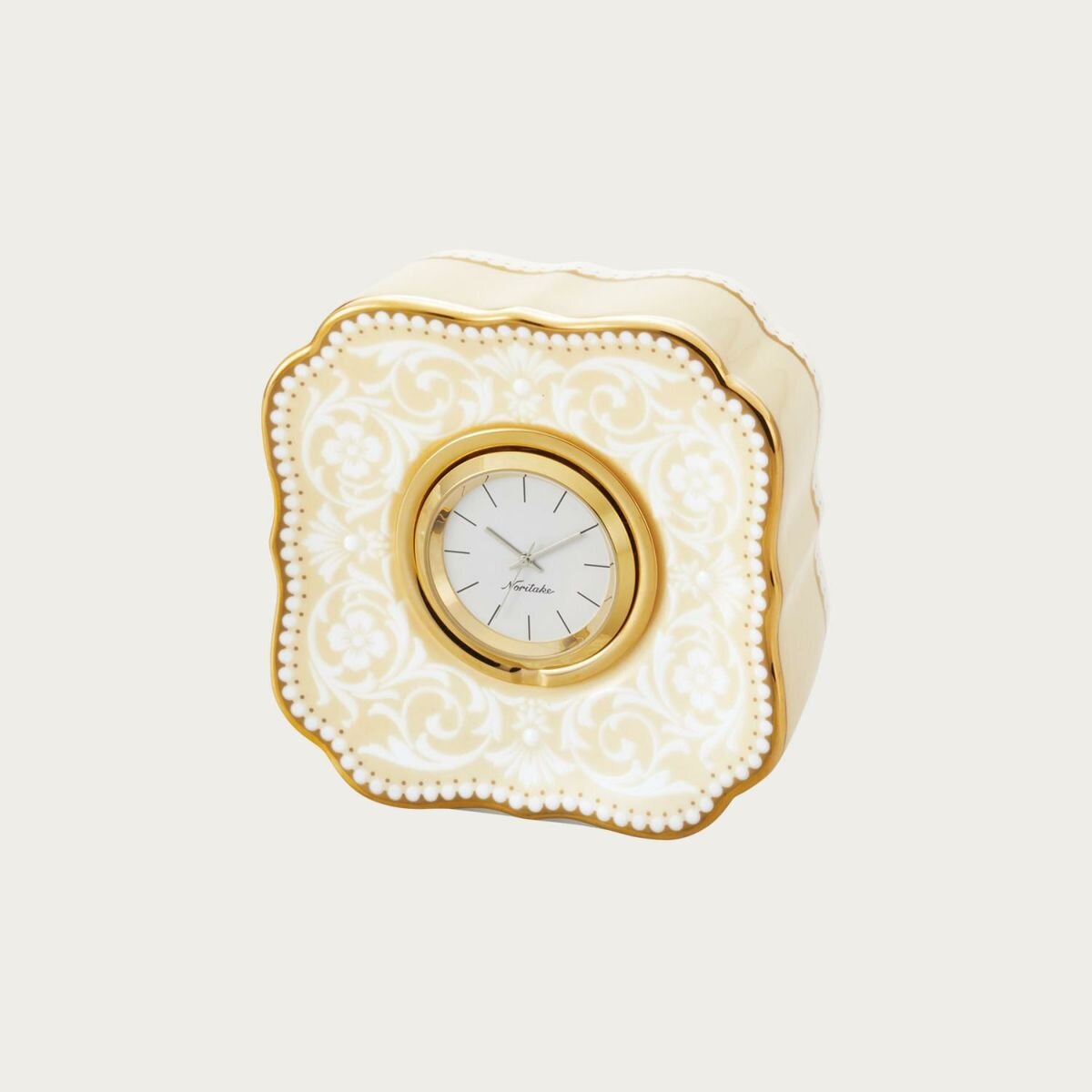 Noritake ノリタケ リンネコレクション 特製額装入り皿時計 花時計