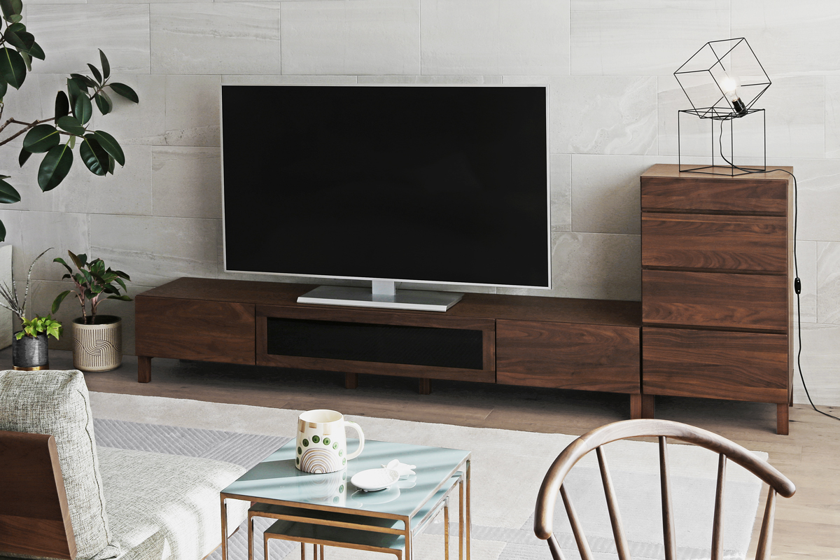 レッチェ 180TVボード WALNUT(W180×D44×H35cm)税込￥140,000 | 高野