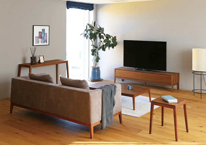 モル 180TVボード WALNUT(W180×D43×H43cm)税込￥218,000 | 高野木工