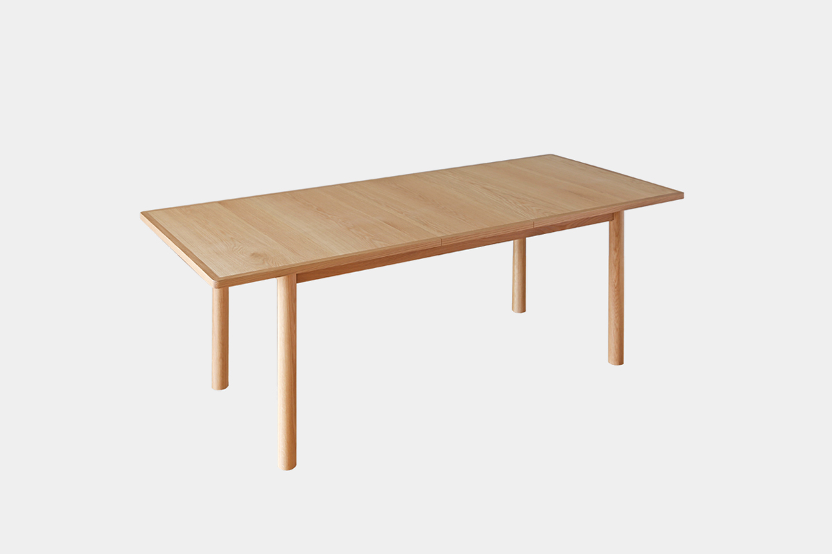 オープ 伸長式ダイニングテーブル OAK(W140～180/W160〜200×D85×H71cm