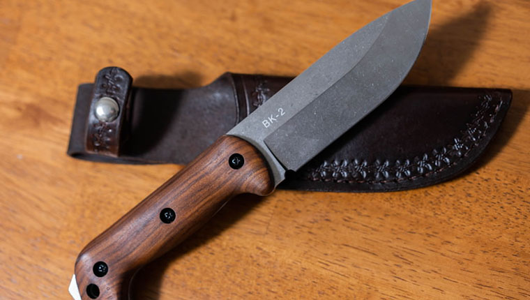 ケーバーBK2をカスタム】ハンドル交換とシース交換して黒い塗装を