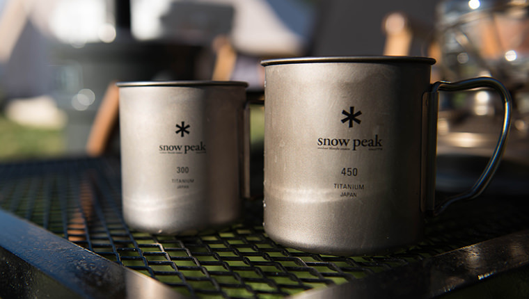 スノーピーク チタンマグ 300 カスタム 陽極酸化刻印 キャンプ