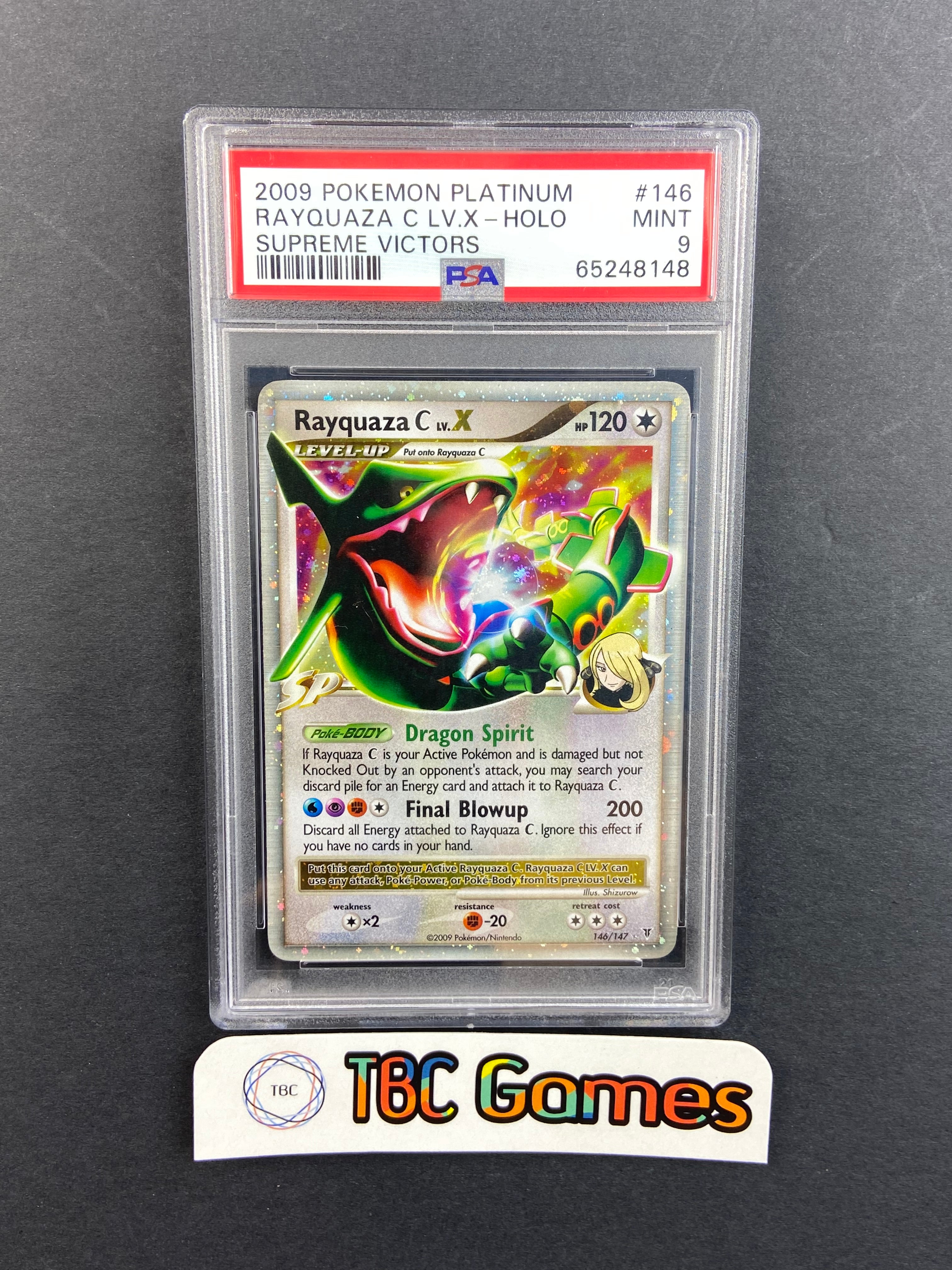Rayquaza Lv. X Supreme Victors 146/147 PSA 9 – TBC Games