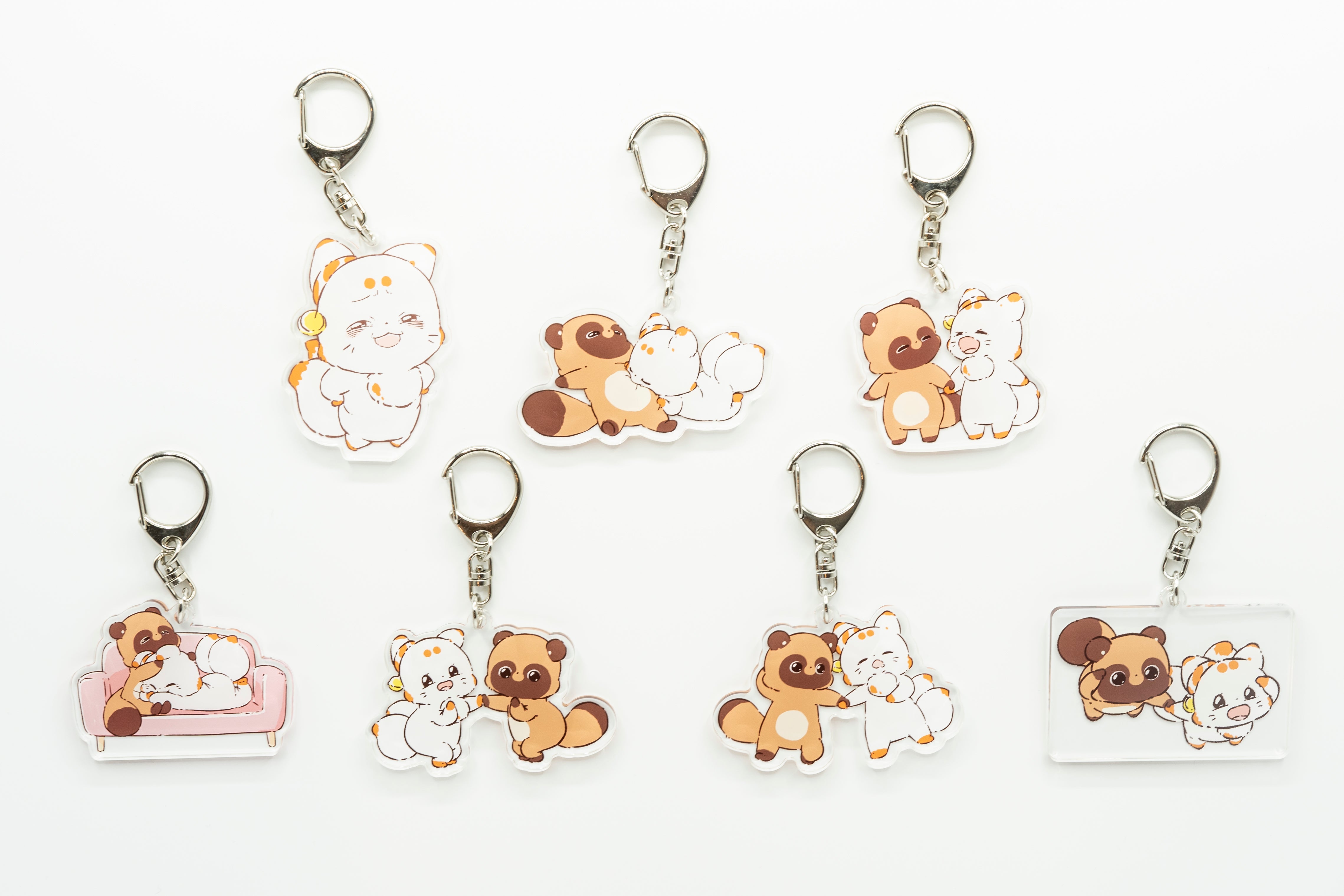 猫のひたいほどワイド 名前 アクリルキーホルダー 猫のひたいほど