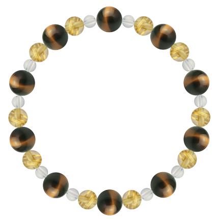 最高の金運をもたらす | タイガーアイ・ルチルクォーツ・水晶