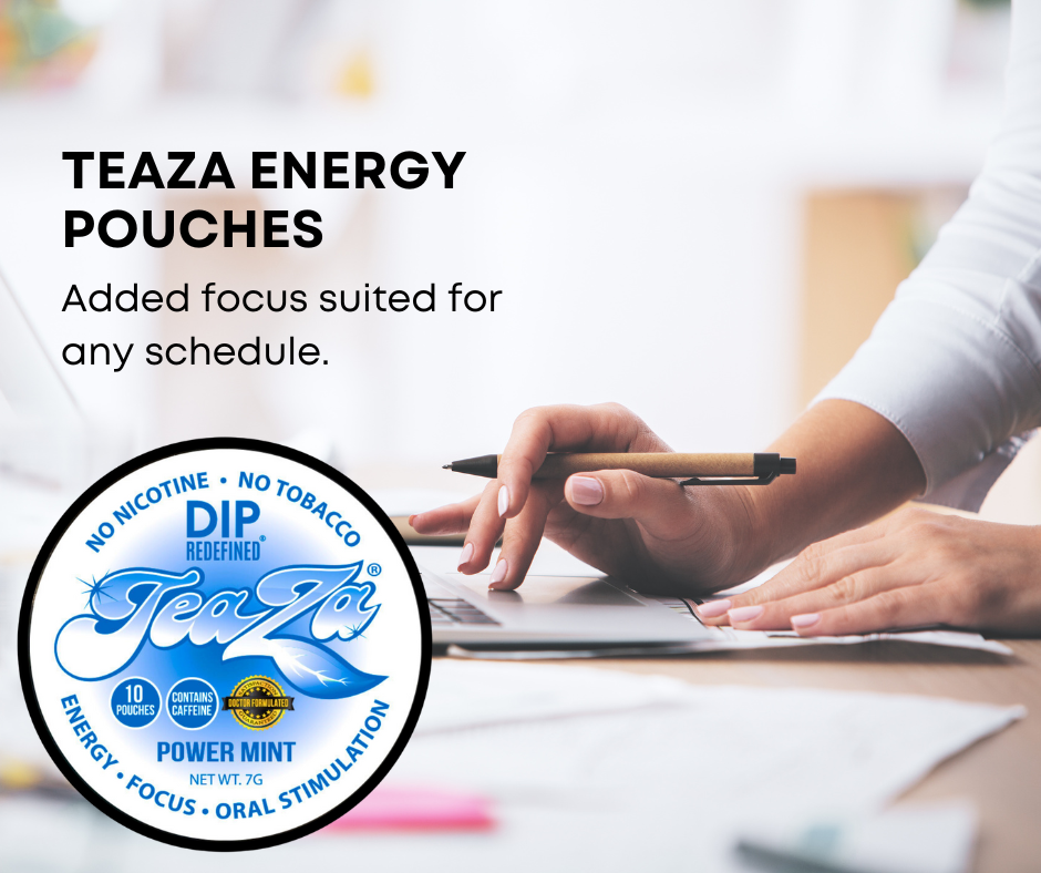 TeaZa® Energy Puck Combo - Nicotine Free Herbal Pouches - Teaza Energy