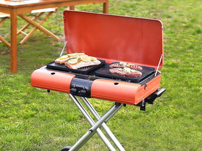 イワタニ カセットガス スタンドBBQグリル グリルスター対応グリル