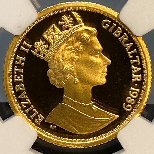 最高鑑定】ウナとライオン イギリス 1/4ソブリン 金貨 エリザベス 最高