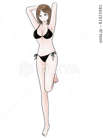 ビキニ女性のイラスト素材 [81925681] - PIXTA