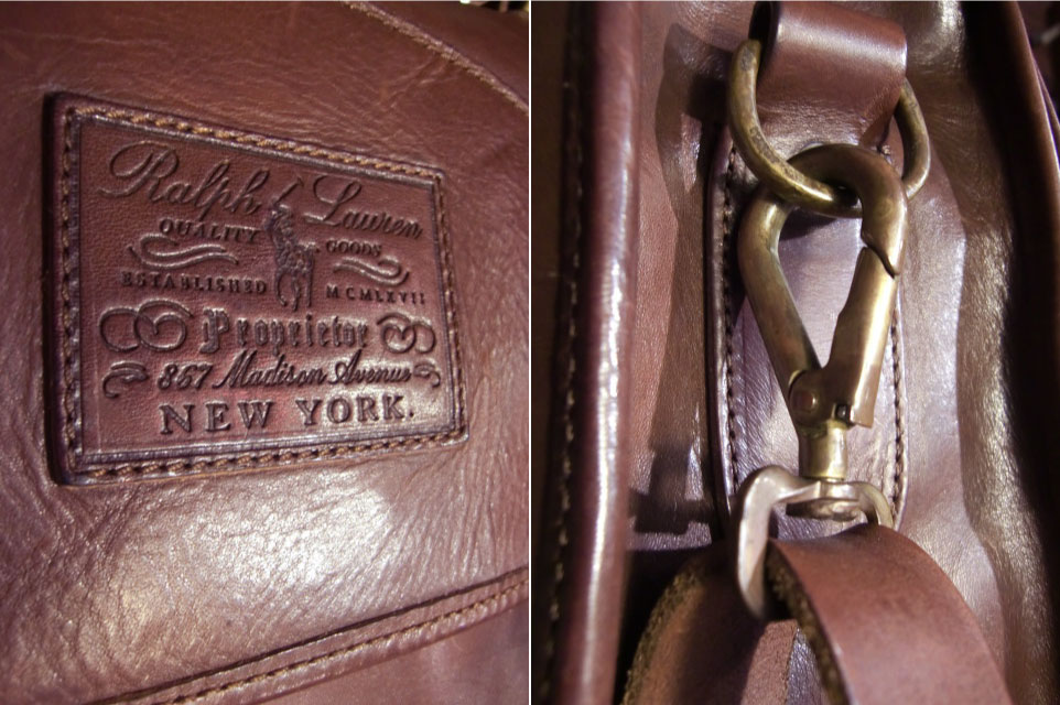 ポロラルフローレンパープルレーベル オールレザーショルダーバッグ - 7th