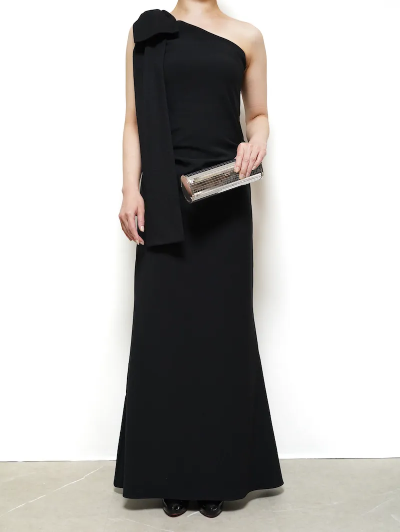 YOKO CHAN（ヨーコチャン） ワンショルダーロングドレス（ブラック