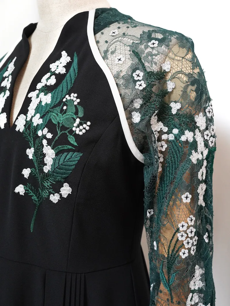 Mame Kurogouchi（マメ クロゴウチ） スズランエンブロイダリーレース